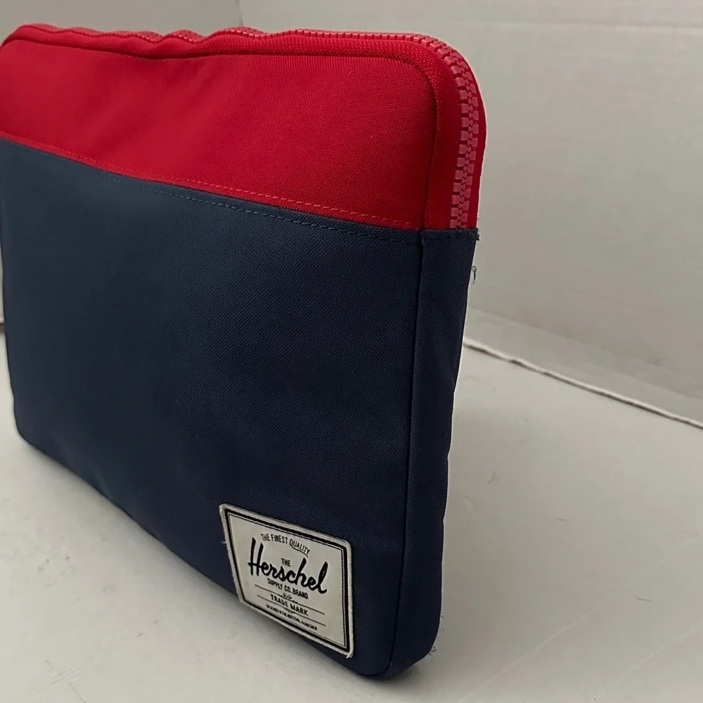 Herschel Supply Company Red and Navy Laptop Bag